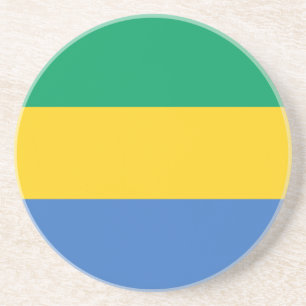 Gabon Flag Getränkeuntersetzer