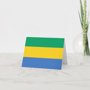 Gabon Flag Karte