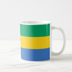Gabon Flag Keramik Tasse