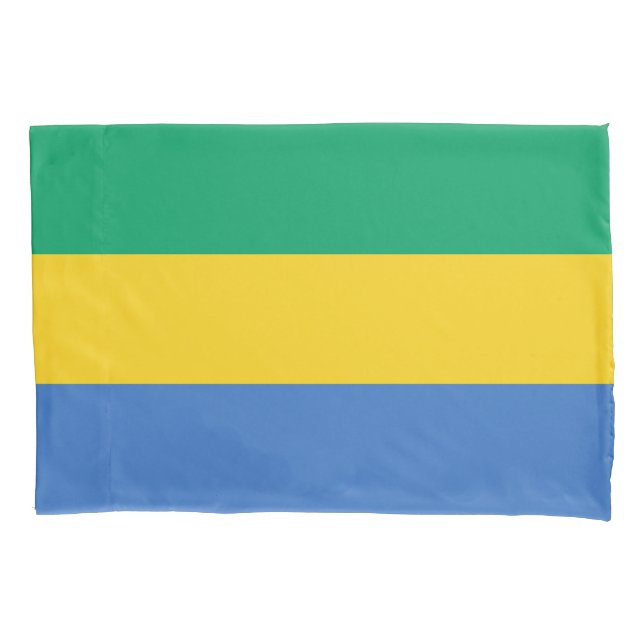 Gabon Flag Kissenbezug (Vorderseite)