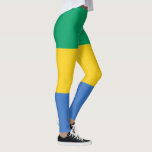Gabon Flag Leggings<br><div class="desc">Patriotische Flagge von Gabun.</div>