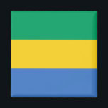 Gabon Flag Magnet<br><div class="desc">Anpassbare World Flag Produkte - Bitte fühlen Sie sich frei,  Ihren eigenen Text hinzuzufügen.</div>