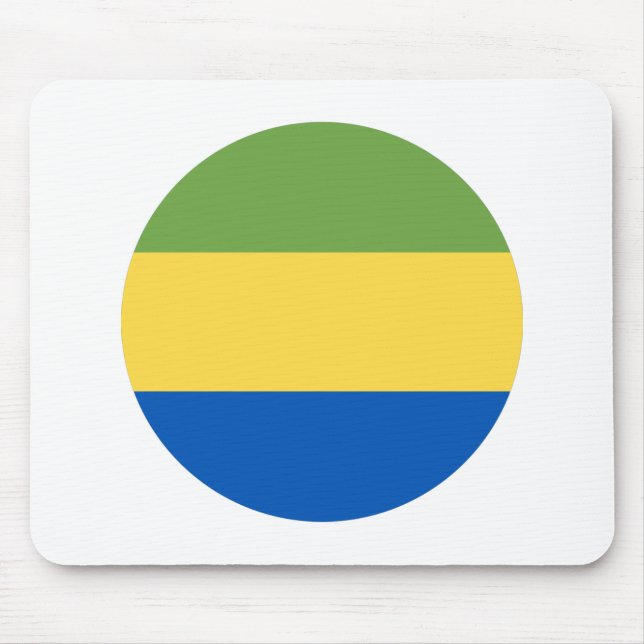Gabon Flag Mousepad (Vorne)