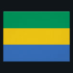 Gabon Flag Poster<br><div class="desc">Patriotische Flagge von Gabun.</div>