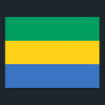 Gabon Flag Poster<br><div class="desc">Patriotische Flagge von Gabun.</div>
