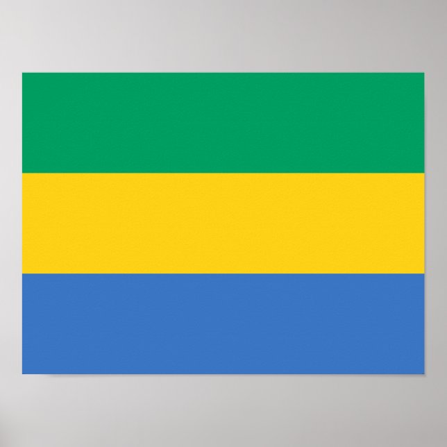 Gabon Flag Poster (Vorne)