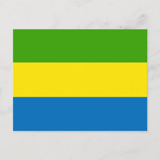 Gabon Flag Postkarte