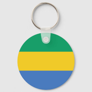 Gabon Flag Schlüsselanhänger