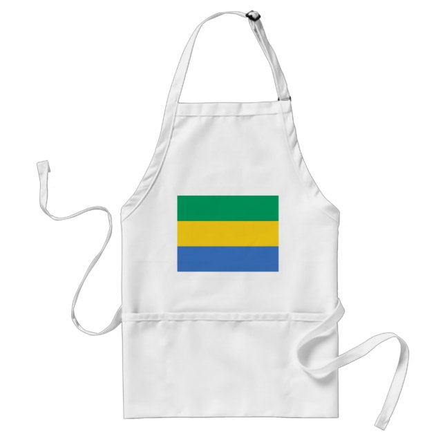Gabon Flag Schürze (Vorne)