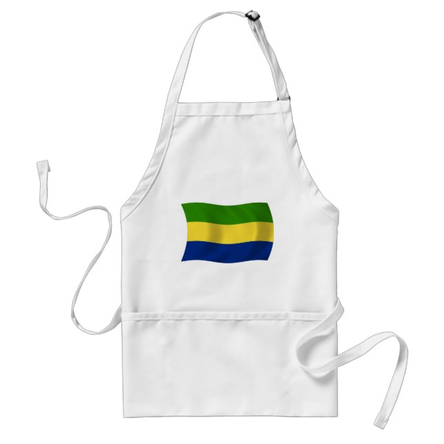 Gabon Flag Schürze (Vorne)