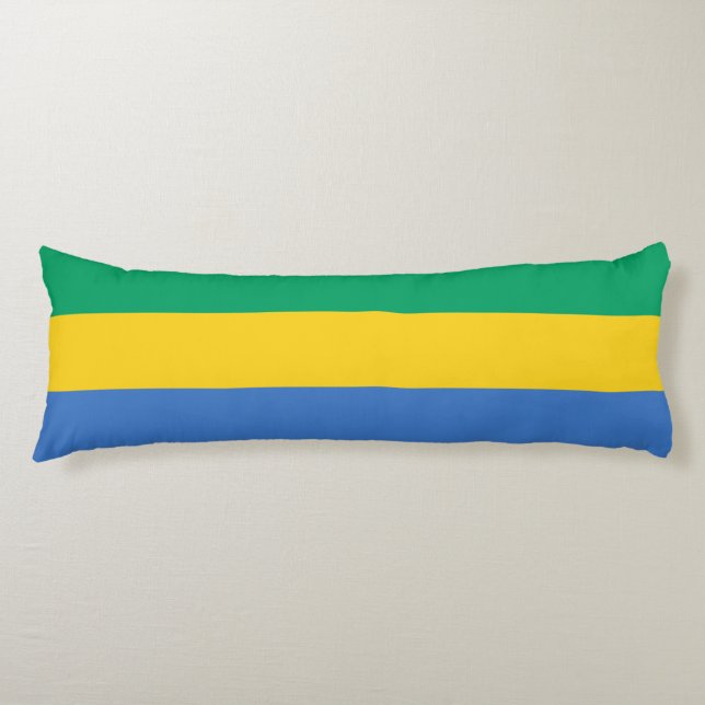 Gabon Flag Seitenschläferkissen (Vorderseite)