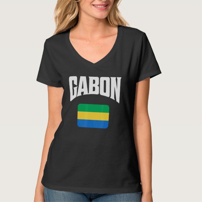 Gabon Flag T-Shirt (Vorderseite)