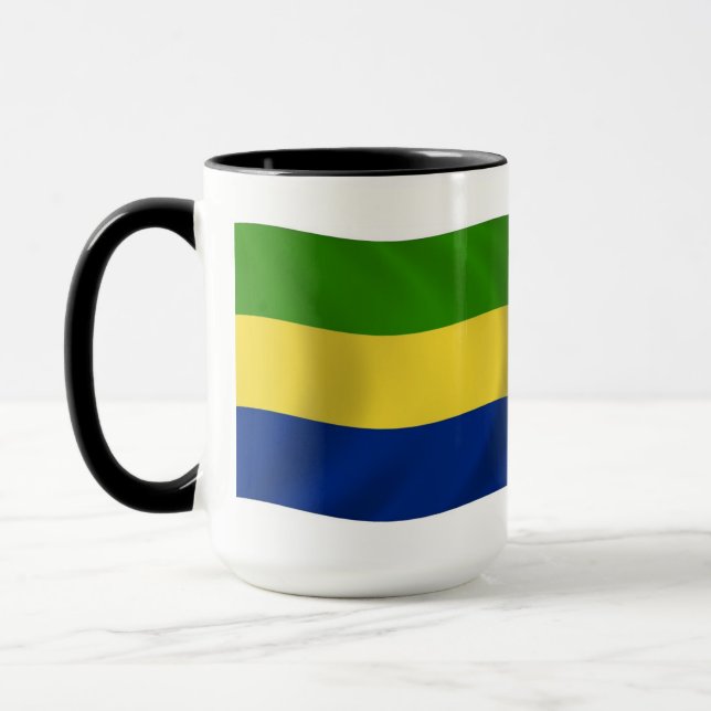Gabon Flag Tasse (Links)