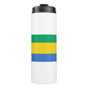 Gabon Flag Thermosbecher
