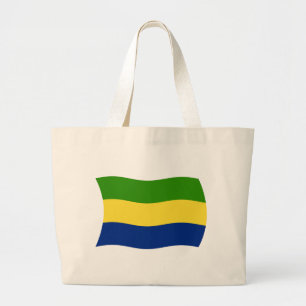 Gabon Flag Tote Bag Jumbo Stoffbeutel