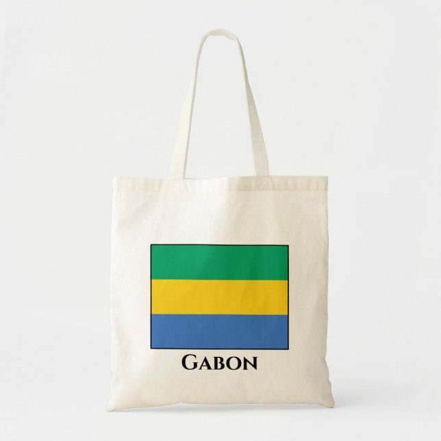 Gabon Flag Tragetasche (Vorne)