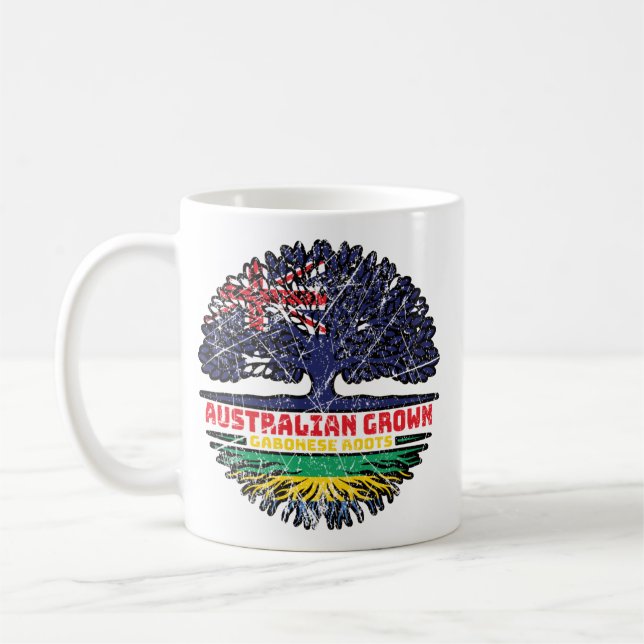 Gabon Gabonese Australian Australia Tree Roots Kaffeetasse (Links)