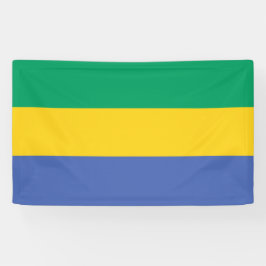 Gabon National Flag Rectangular Event Banner