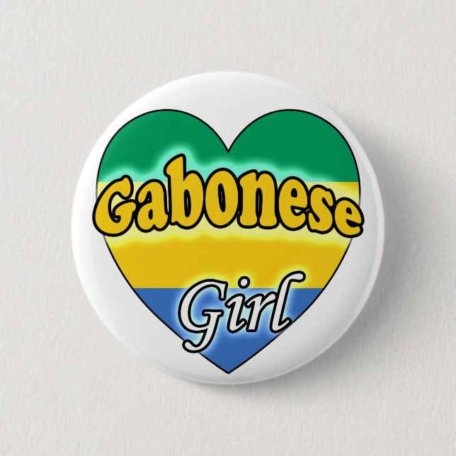 Gabonese Girl Button (Vorderseite)