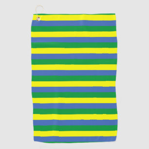 Gabonflagge Streifen Land Symbol grün blau Yello Golfhandtuch