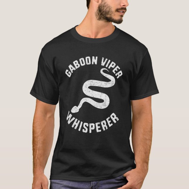 Gaboon Viper Whisperer Snake Owner T-Shirt (Vorderseite)