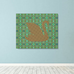 Gabriel bei den Toren und dem Goldenen Schwan Leinwanddruck