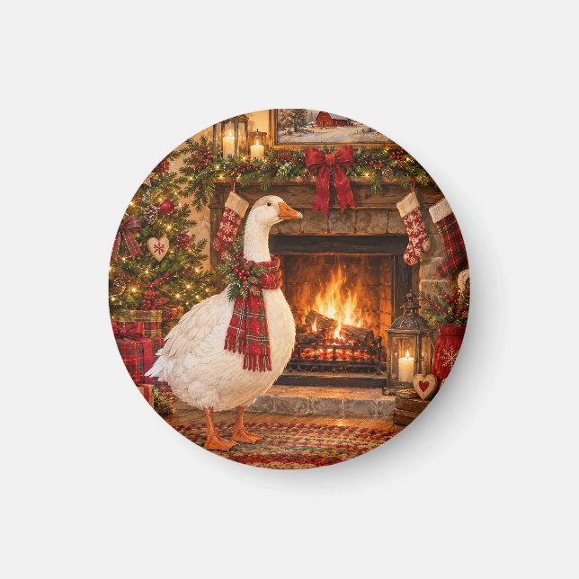 Gabriel die Weihnachtsgans Magnet (Vorne)
