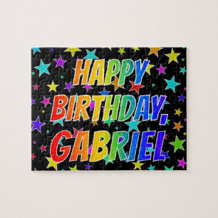 "GABRIEL" First Name, Fun "HAPPY BIRTHDAY" Puzzle