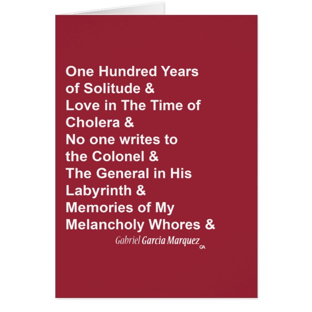 Gabriel Garcia Marquez (Vorne)