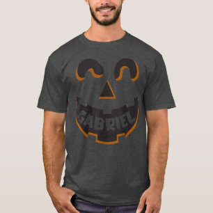 Gabriel Kürbislaterne Pumpkin Kids Custom Hallowe T-Shirt