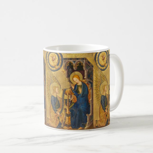Gabriel und Maria Malerei Kaffeetasse (VorderseiteRechts)