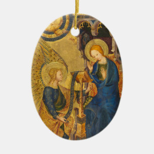 Gabriel und Maria Malerei Keramik Ornament