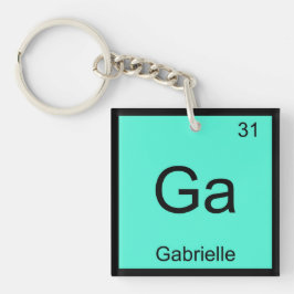 Gabrielle Name Chemie Element Periodische Tabelle Schlüsselanhänger