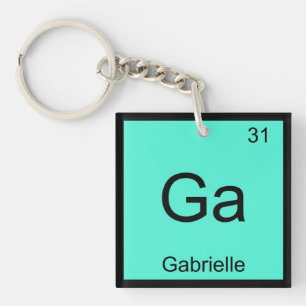 Gabrielle Name Chemie Element Periodische Tabelle Schlüsselanhänger