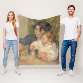 Gabrielle und Jean (von Pierre-Auguste Renoir) Fleecedecke