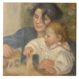 Gabrielle und Jean (von Pierre-Auguste Renoir) Fliese