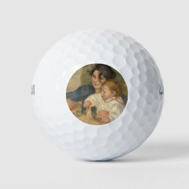 Gabrielle und Jean (von Pierre-Auguste Renoir) Golfball (Vorderseite)