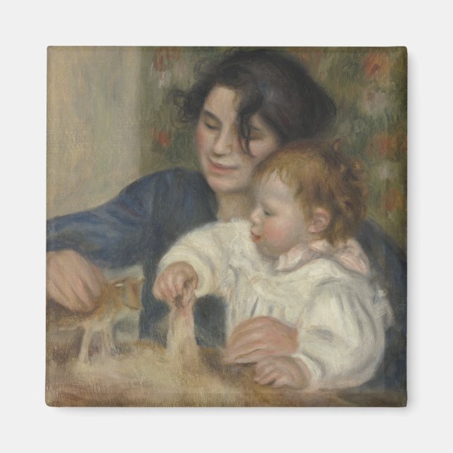 Gabrielle und Jean von Pierre-Auguste Renoir Magnet (Vorne)