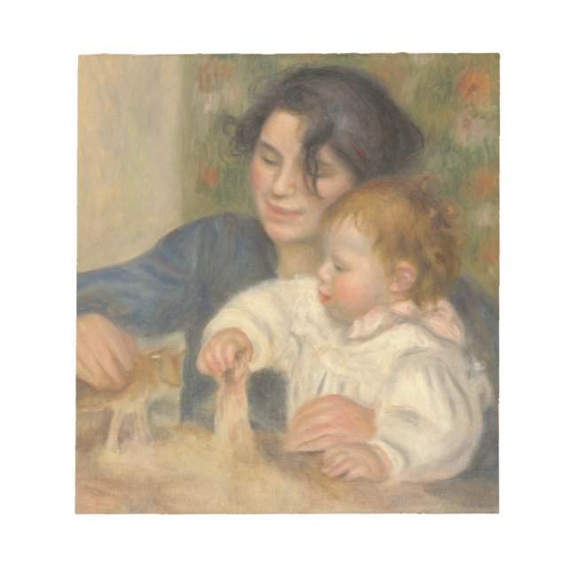 Gabrielle und Jean (von Pierre-Auguste Renoir) Notizblock (Vorderseite)