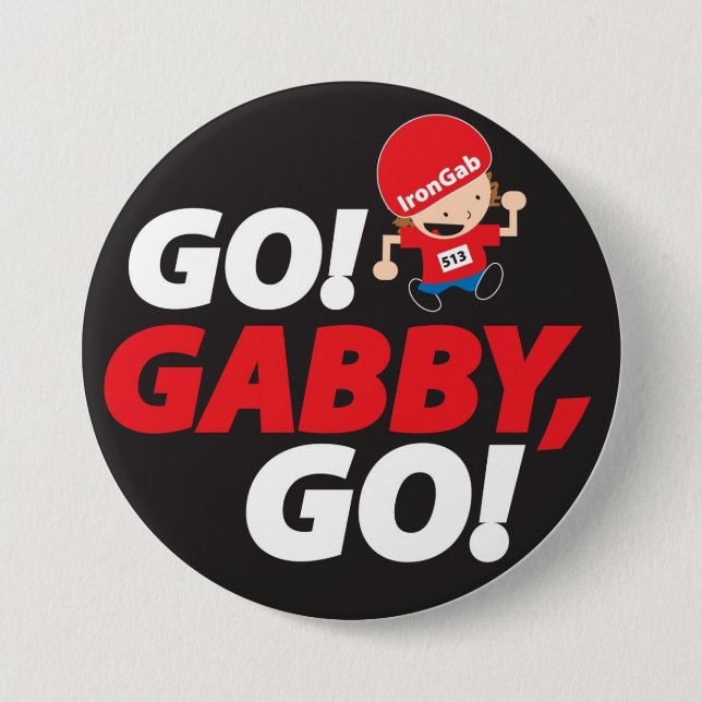 Gabrielles IronMan Button (Vorderseite)