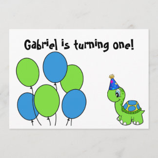 Gabriels 1. Geburtstag Einladung