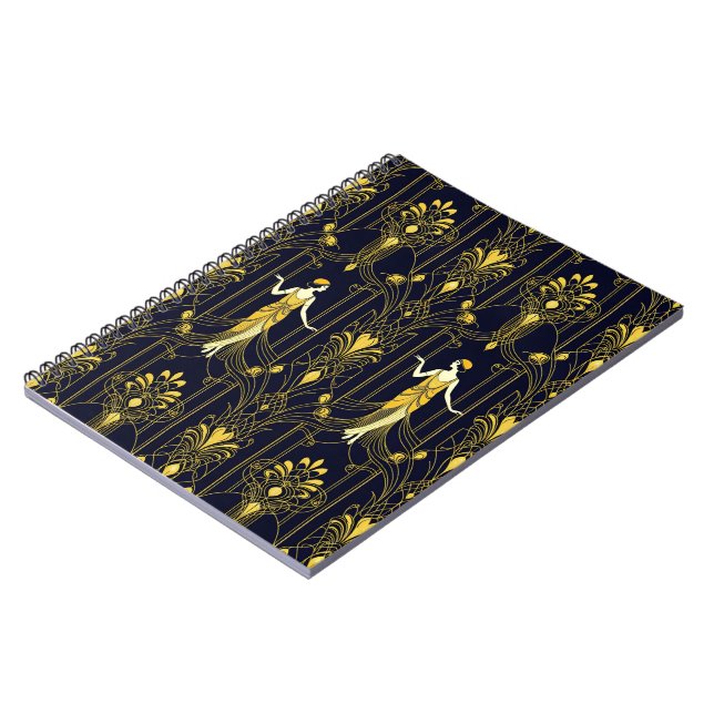 Gabsy gold and black decorative pattern notizblock (Linke Seite)