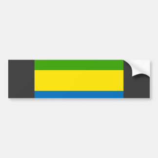 Gabun-Flagge Autoaufkleber