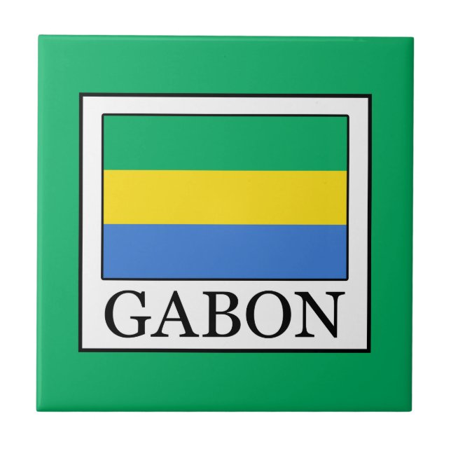 Gabun Fliese (Vorderseite)