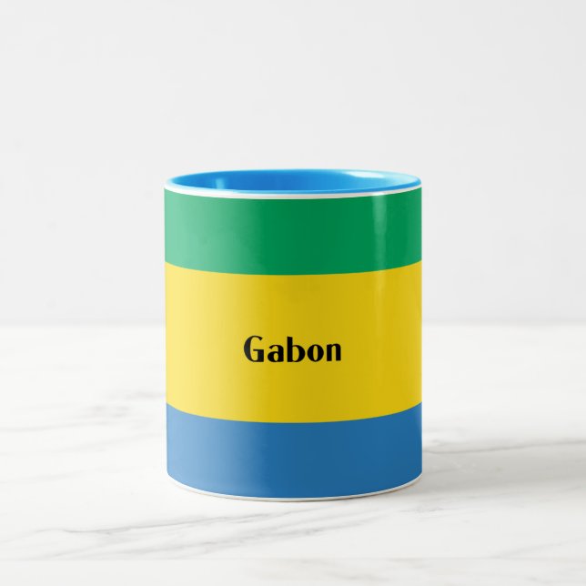 Gabun, Gabunische Republik Zweifarbige Tasse (Mittel)