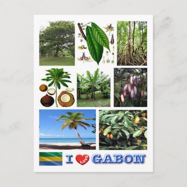 Gabun - I Liebe Gabun - Postkarte (Vorderseite)