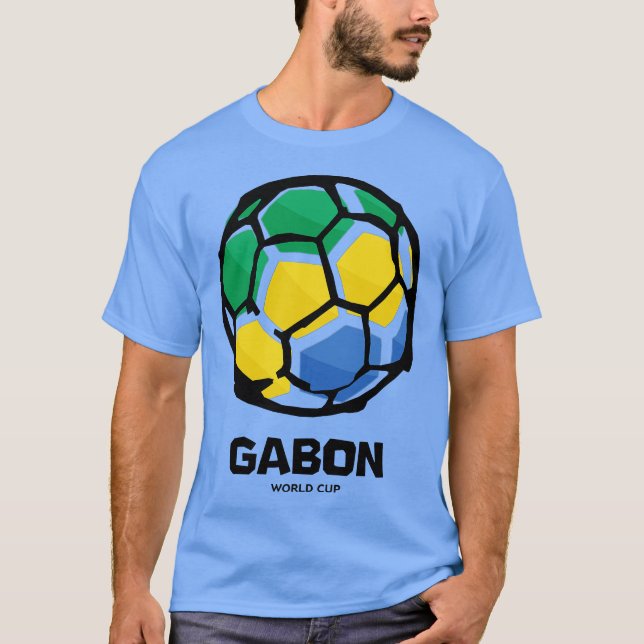 Gabun-Länderflagge T-Shirt (Vorderseite)