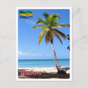 Gabun - Palmier - Postkarte