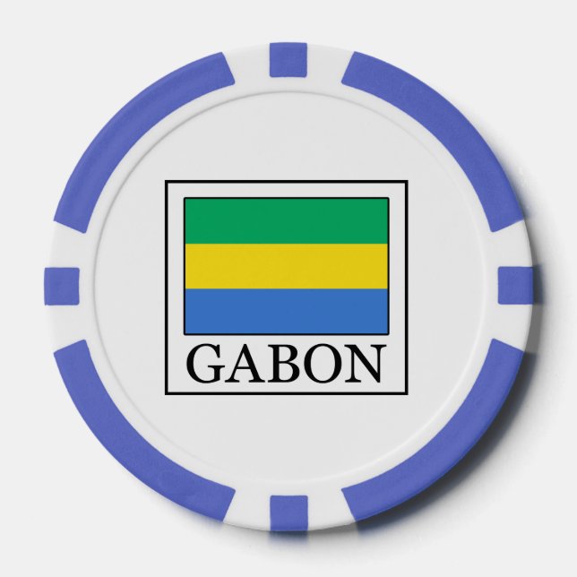 Gabun Pokerchips (Vorderseite)