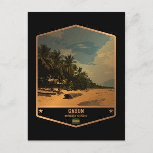 Gabun Postkarte